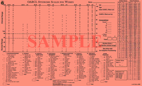 OABCL WOMEN'S HANDSCORING PROFILE (50 per Package)